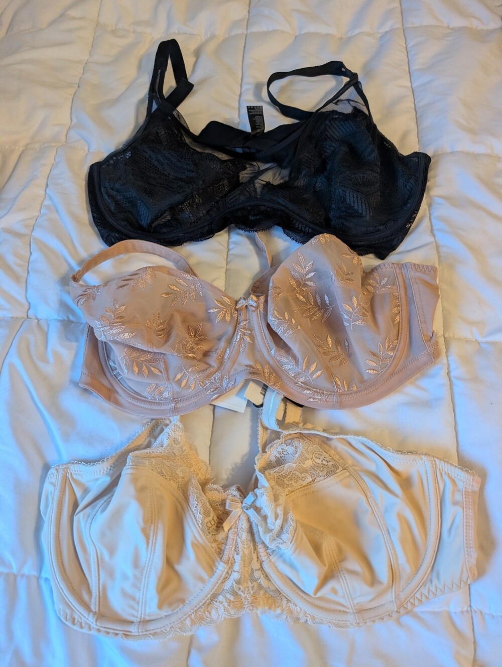 42D Bra Lot Includes Paneche Tango,  Pour Moi Eden Side Support And Understance